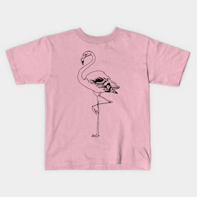 Flamingo Kids T-Shirt by marcelserrano